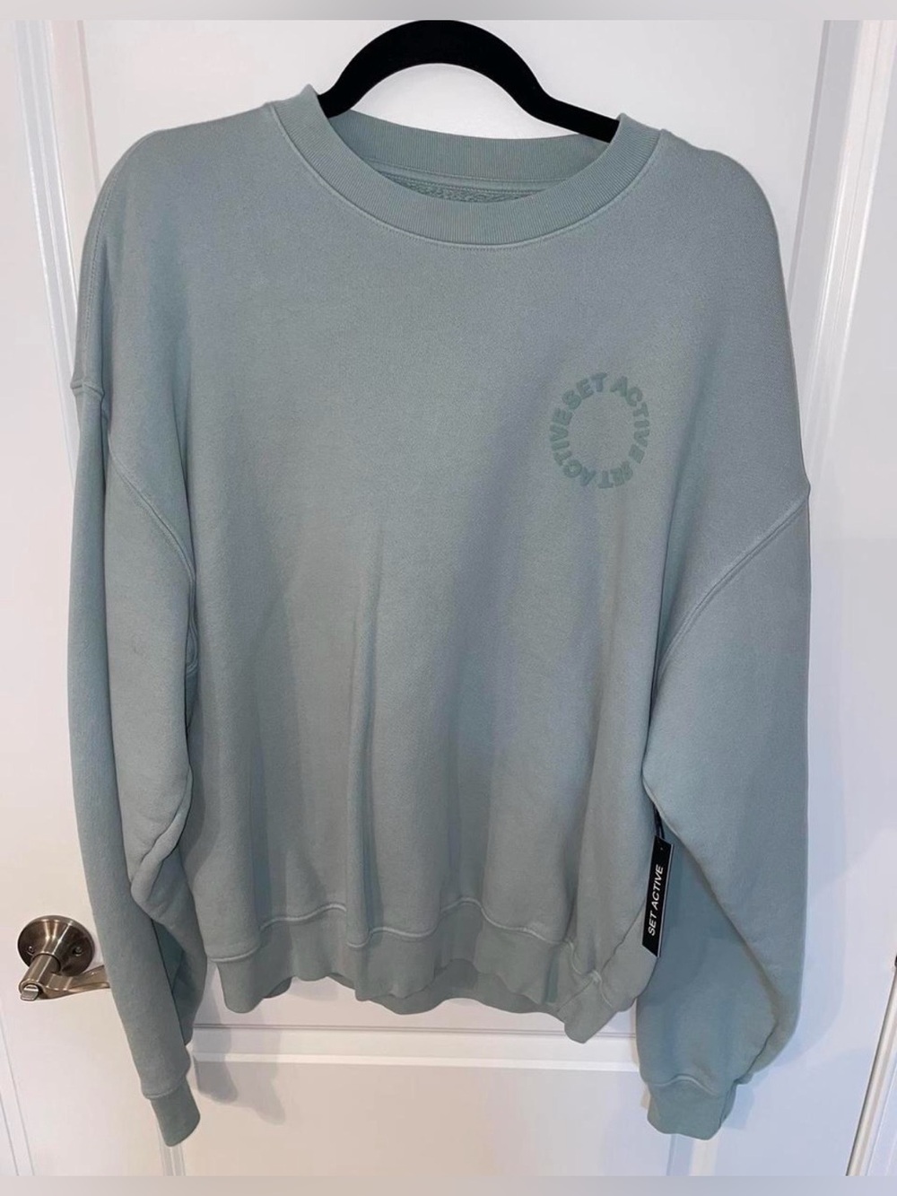 NWT SET Active Cotton Crewneck
